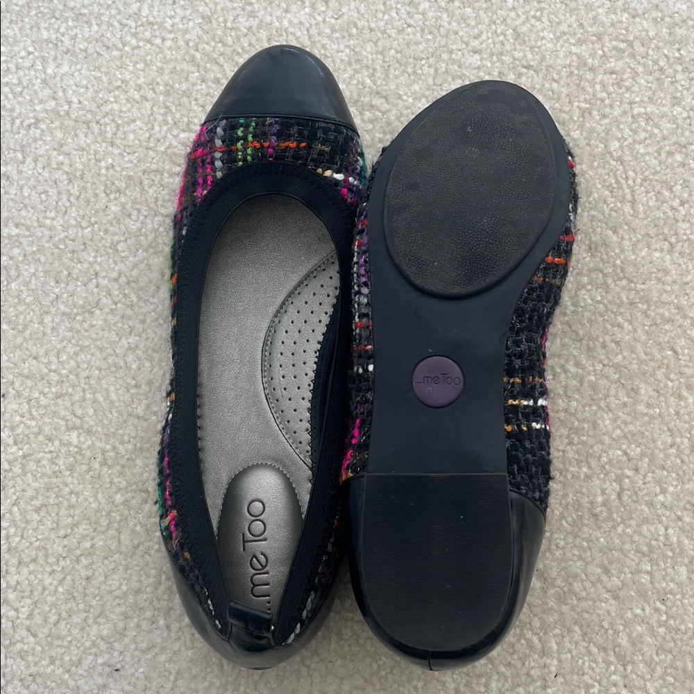 Me Too Black and Colorful Patterned Flats - Picture 4 of 7